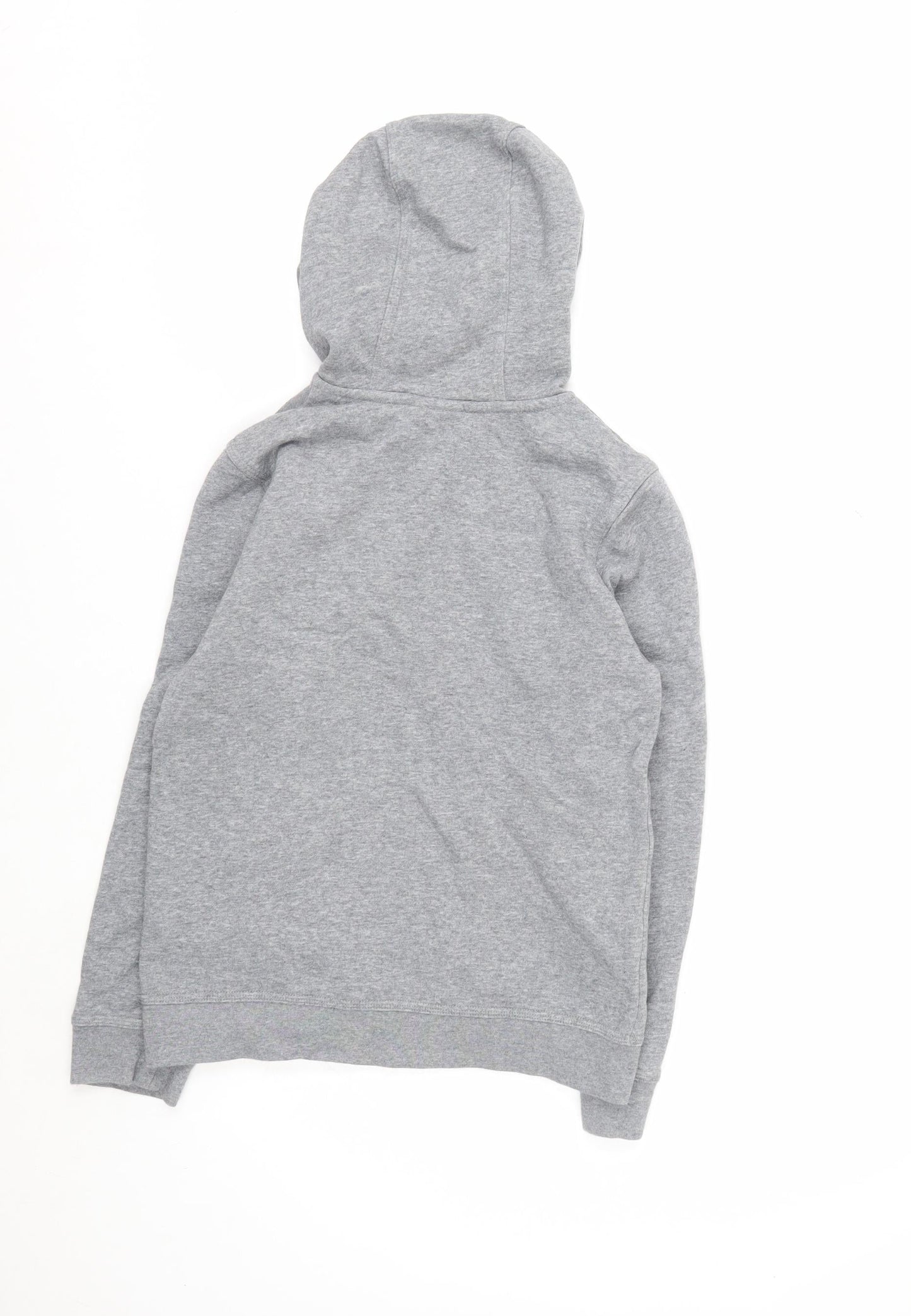 Nike Boys Grey Full Zip Hoodie Size 10-11 Years Standard Fit