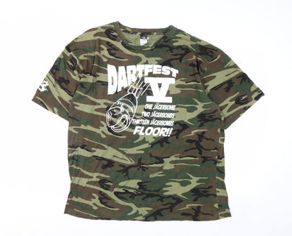 Code V Men's Camouflage DARTFEST VI Graphic T-Shirt Size 2XL