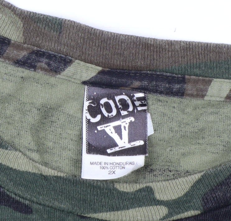 Code V Men's Camouflage DARTFEST VI Graphic T-Shirt Size 2XL