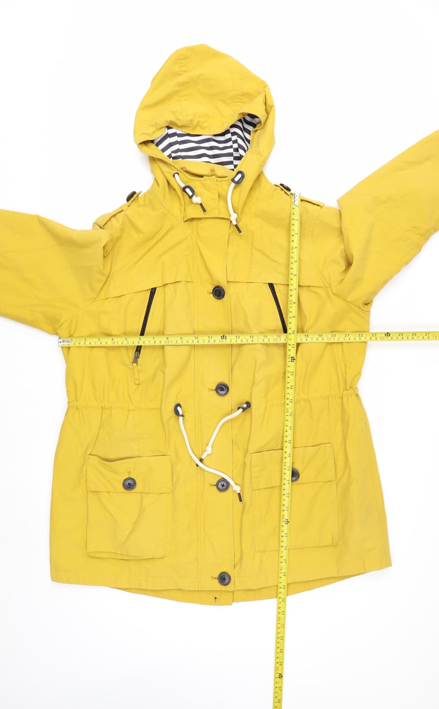 Marks and Spencer Women’s Yellow Hooded Parka Jacket Size 18