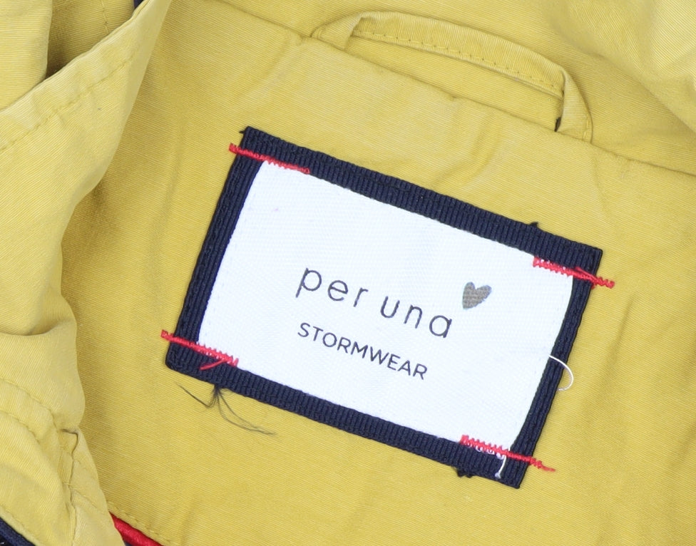 Marks and Spencer Women’s Yellow Hooded Parka Jacket Size 18