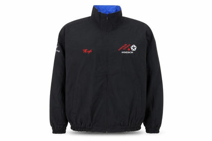 Superior Sportswear Men's Black Windbreaker Jacket L Embroidered Chrysler Windsor