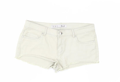 Denim Co Women’s Beige Hot Pants Size 10 Cotton Stretch Shorts