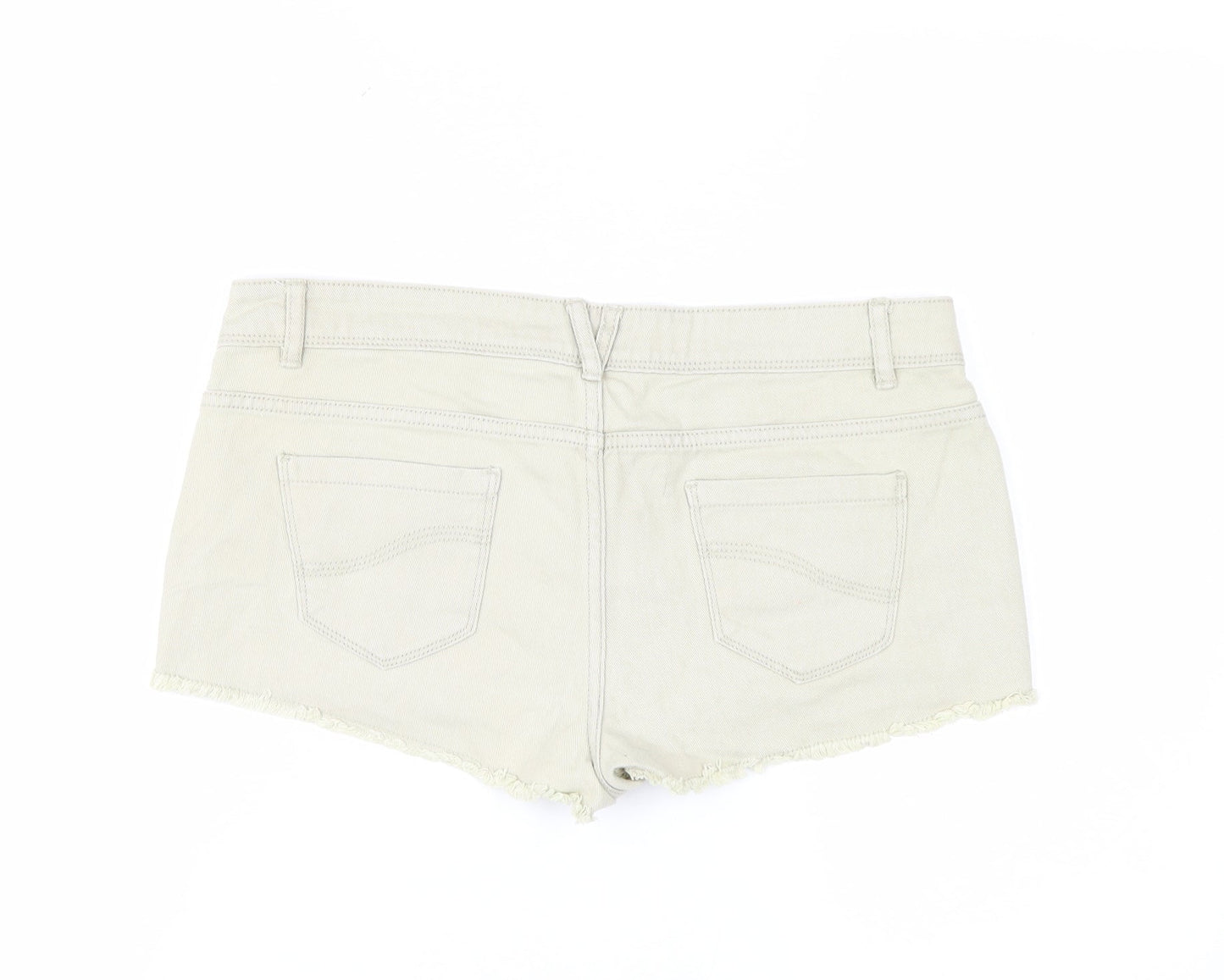 Denim Co Women’s Beige Hot Pants Size 10 Cotton Stretch Shorts