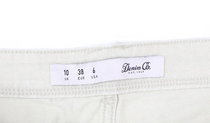 Denim Co Women’s Beige Hot Pants Size 10 Cotton Stretch Shorts