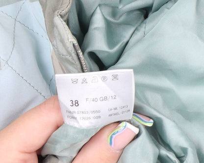 Basler Women's Green Check Quilted Zip Jacket Size 12