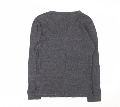 Diesel Women Grey V-Neck Knit Pullover Jumper Size S