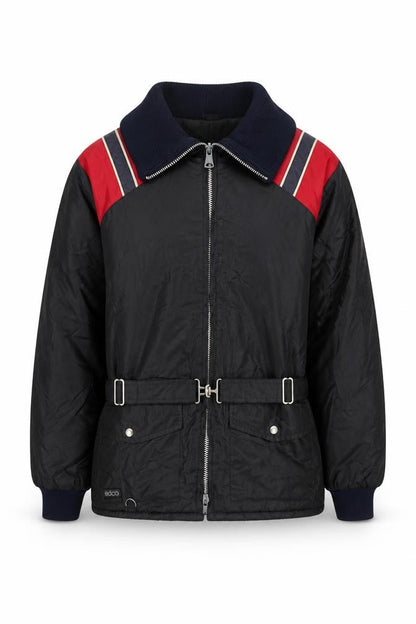 Edco Men's Blue M Puffer Jacket Belted Waterproof Winter Outerwear