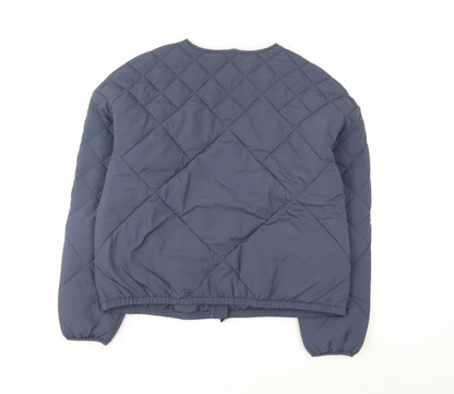 Marks and Spencer Women’s Blue Quilted Full Zip Lightweight Jacket Size 12