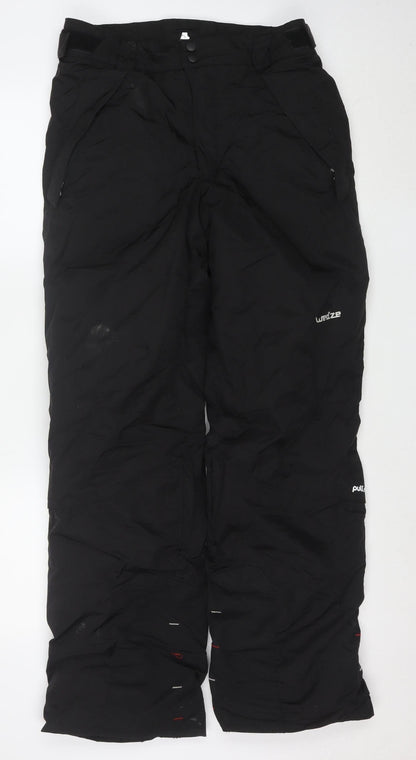 Wedze Men's Black M Ski Snow Pants Insulated Waterproof Trousers