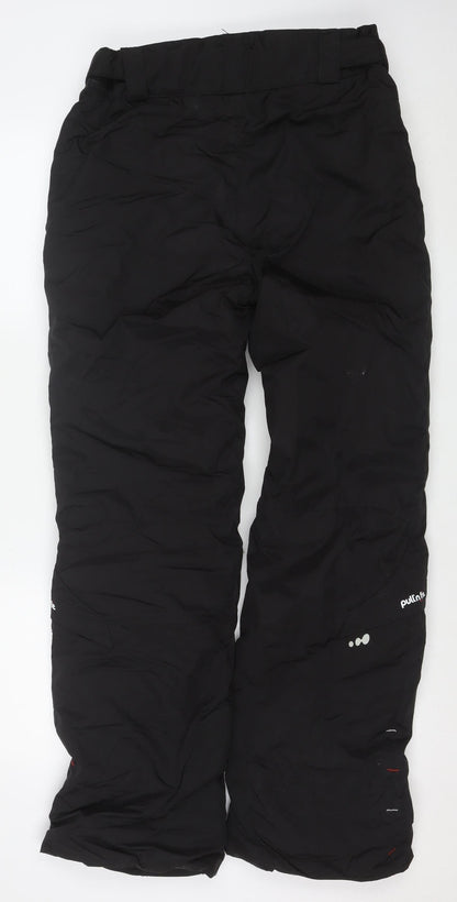 Wedze Men's Black M Ski Snow Pants Insulated Waterproof Trousers