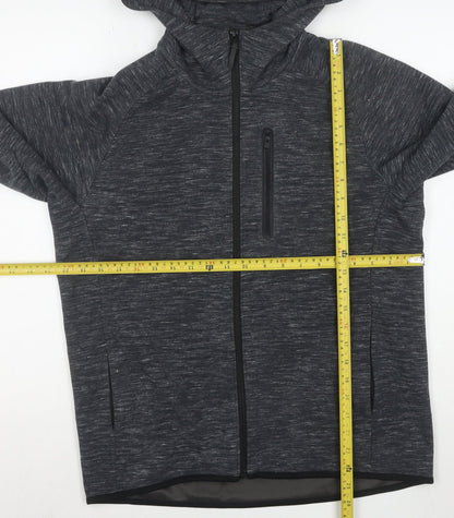 UNIQLO Men's Grey Full Zip Hoodie M Regular Fit Lightweight