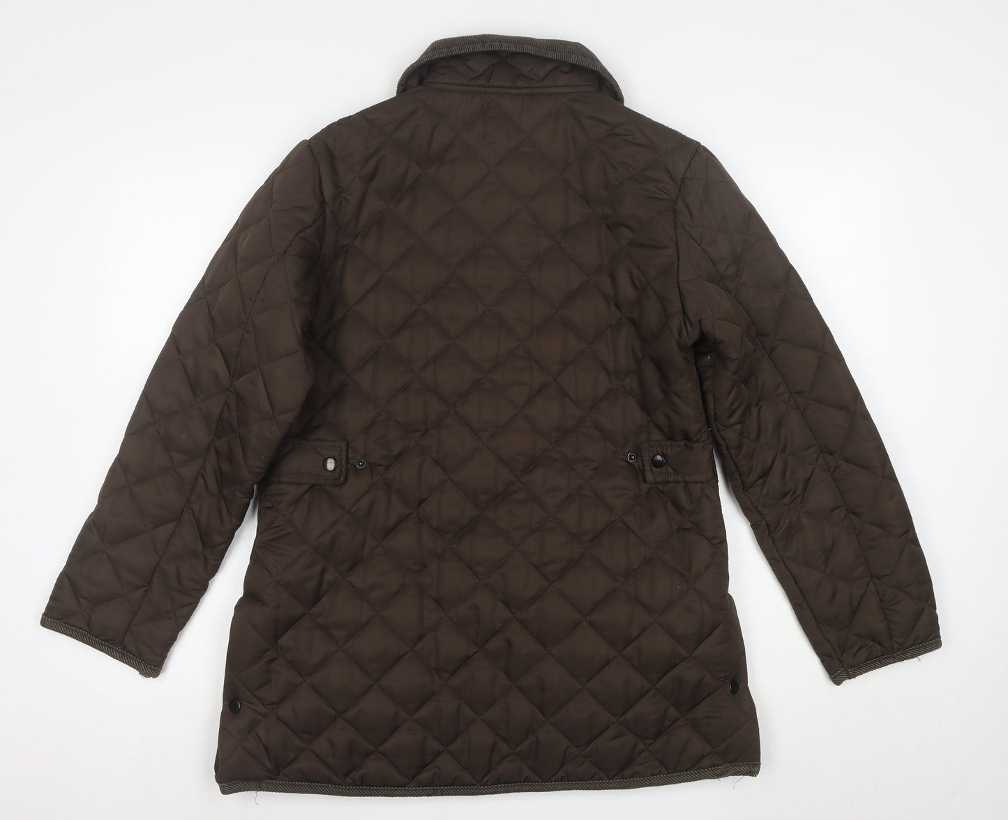 Bronte Women Brown Quilted Mid-Length Outdoor Jacket Size 10