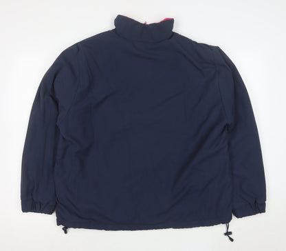 One Up Golf Women's Blue L 1/2 Zip Lined Anorak Jacket