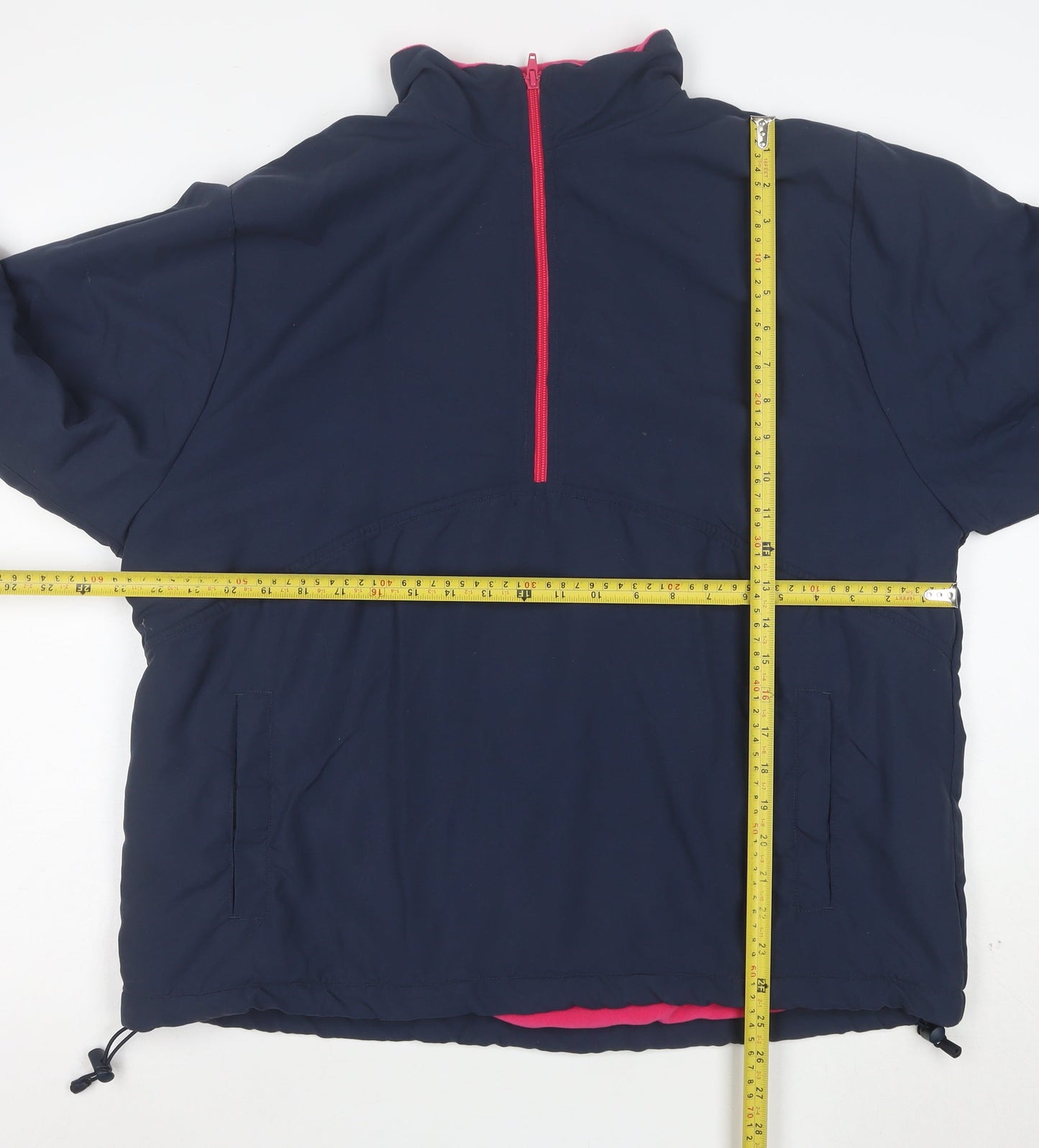 One Up Golf Women's Blue L 1/2 Zip Lined Anorak Jacket