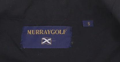 Murray Golf Men's Grey 1/4 Zip Short Sleeve Pullover Windbreaker Sweatshirt Size S
