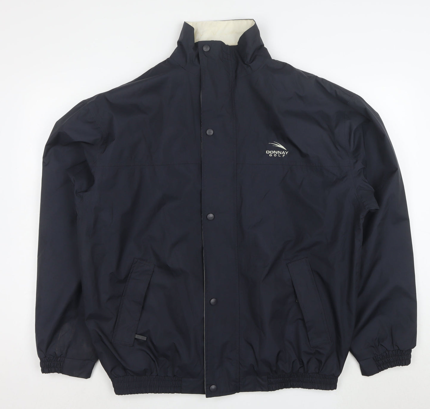 Donnay Golf Mens Blue Windbreaker Jacket Size M Water Resistant