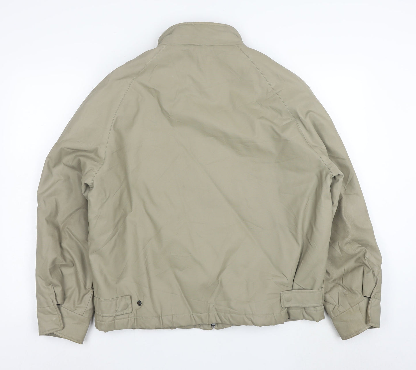 Furterrap Men's Beige Medium Full Zip Lined Jacket Windproof Casual