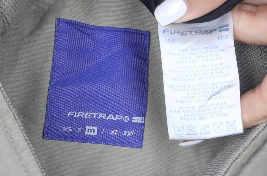 Furterrap Men's Beige Medium Full Zip Lined Jacket Windproof Casual