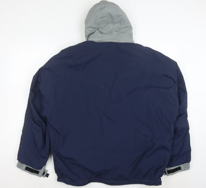 Gotcha Snowgear Men's Grey Hooded Ski Jacket Size L Waterproof