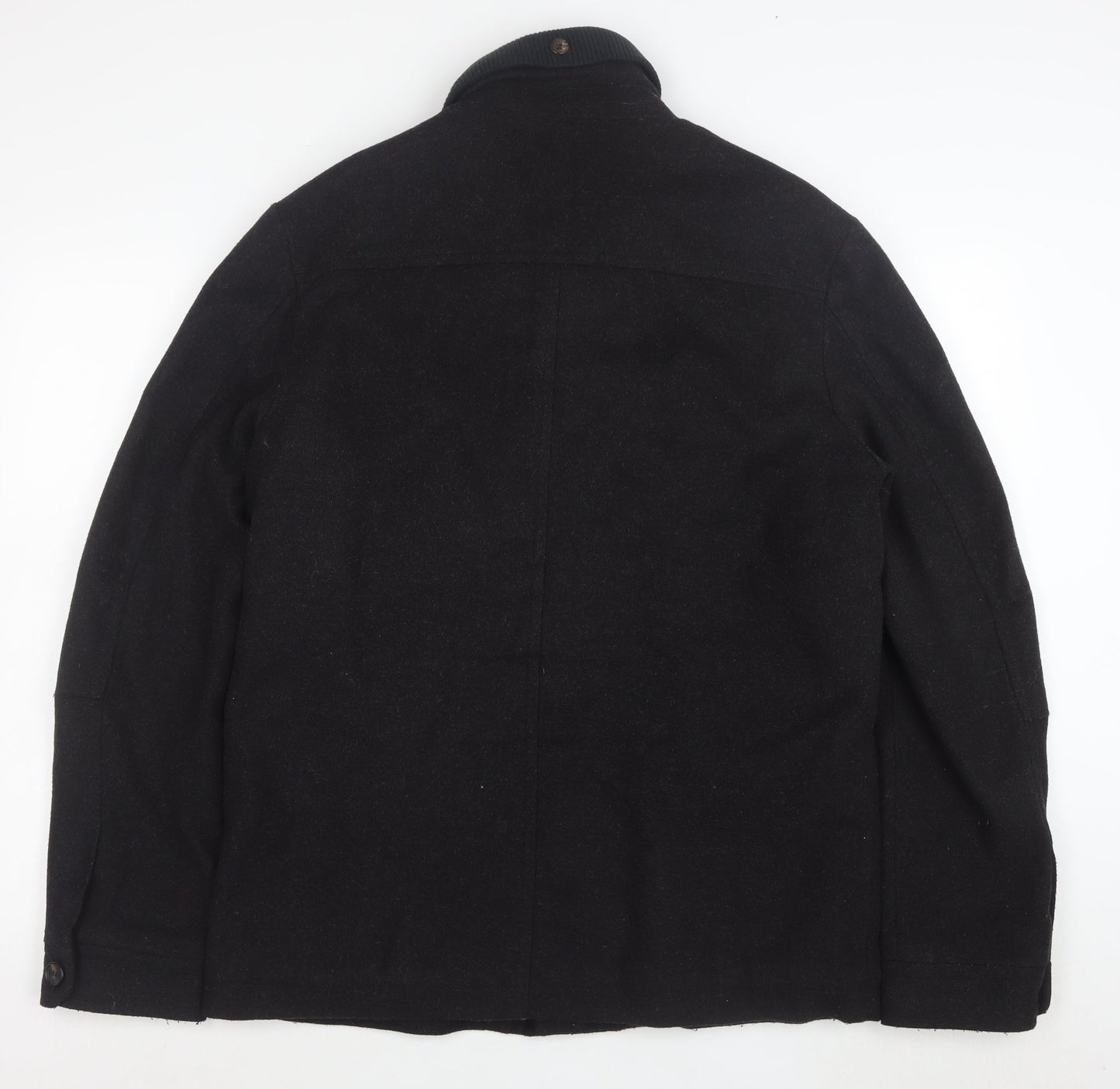 Ted Baker Men's Black Wool Jacket Size L Classic Field Style