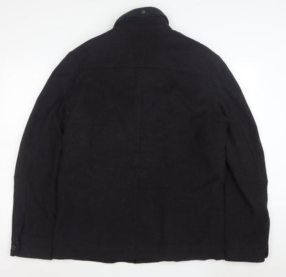 Ted Baker Men's Black Wool Jacket Size L Classic Field Style