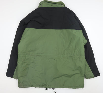 Adventure Sports Men's Green XL Parka Jacket Polyester Lined