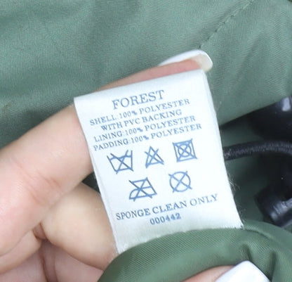 Adventure Sports Men's Green XL Parka Jacket Polyester Lined