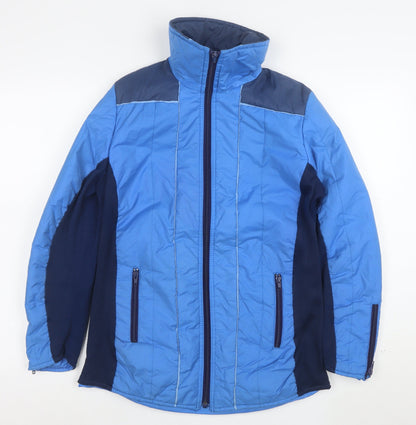 Aquatona Womens Blue Size 16 Puffer Jacket with Zip Pockets