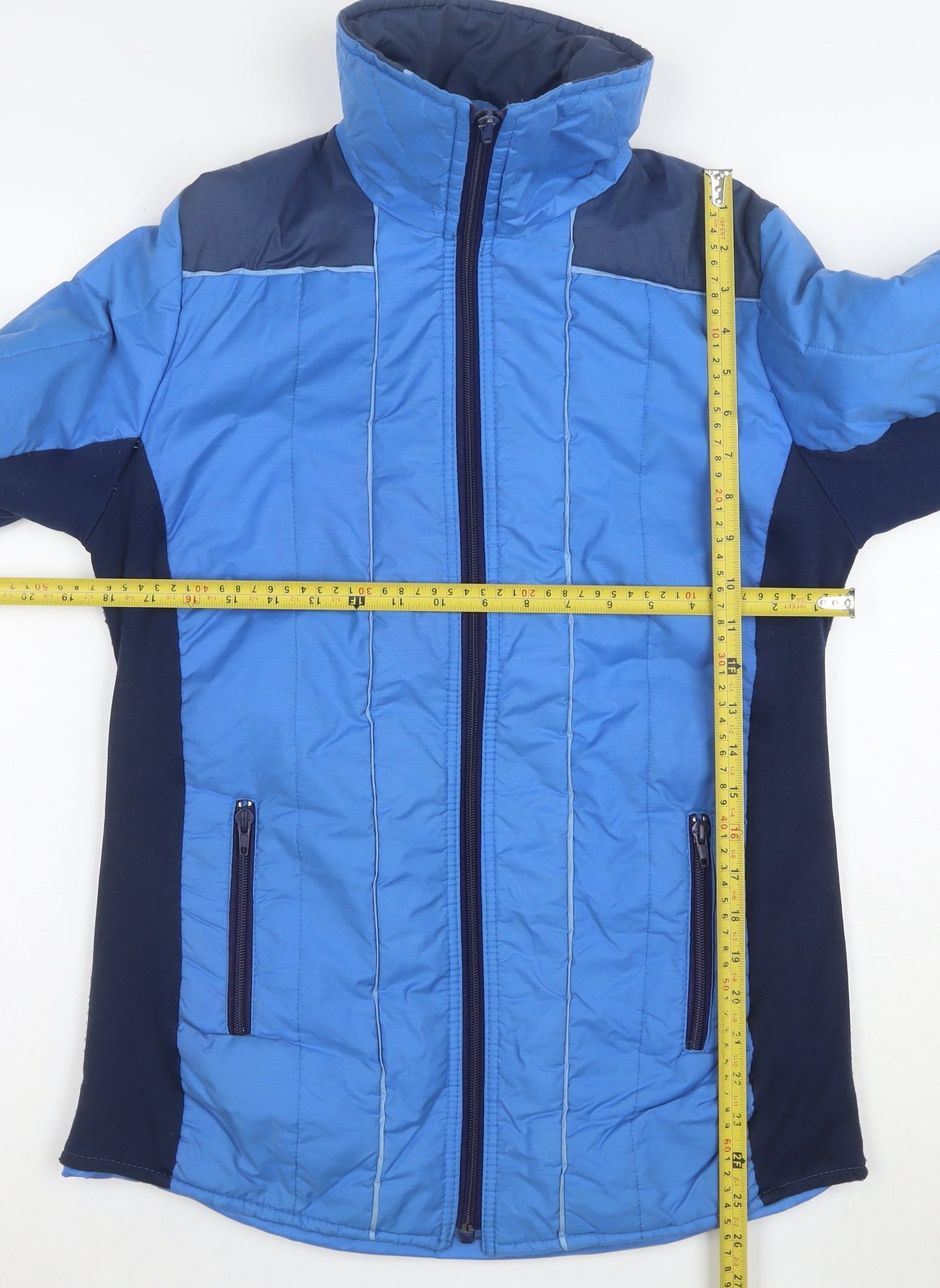 Aquatona Womens Blue Size 16 Puffer Jacket with Zip Pockets