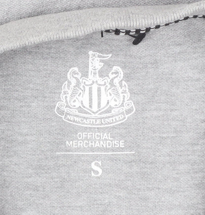 Newcastle United Grey Long Sleeve Polo Shirt Men's Small