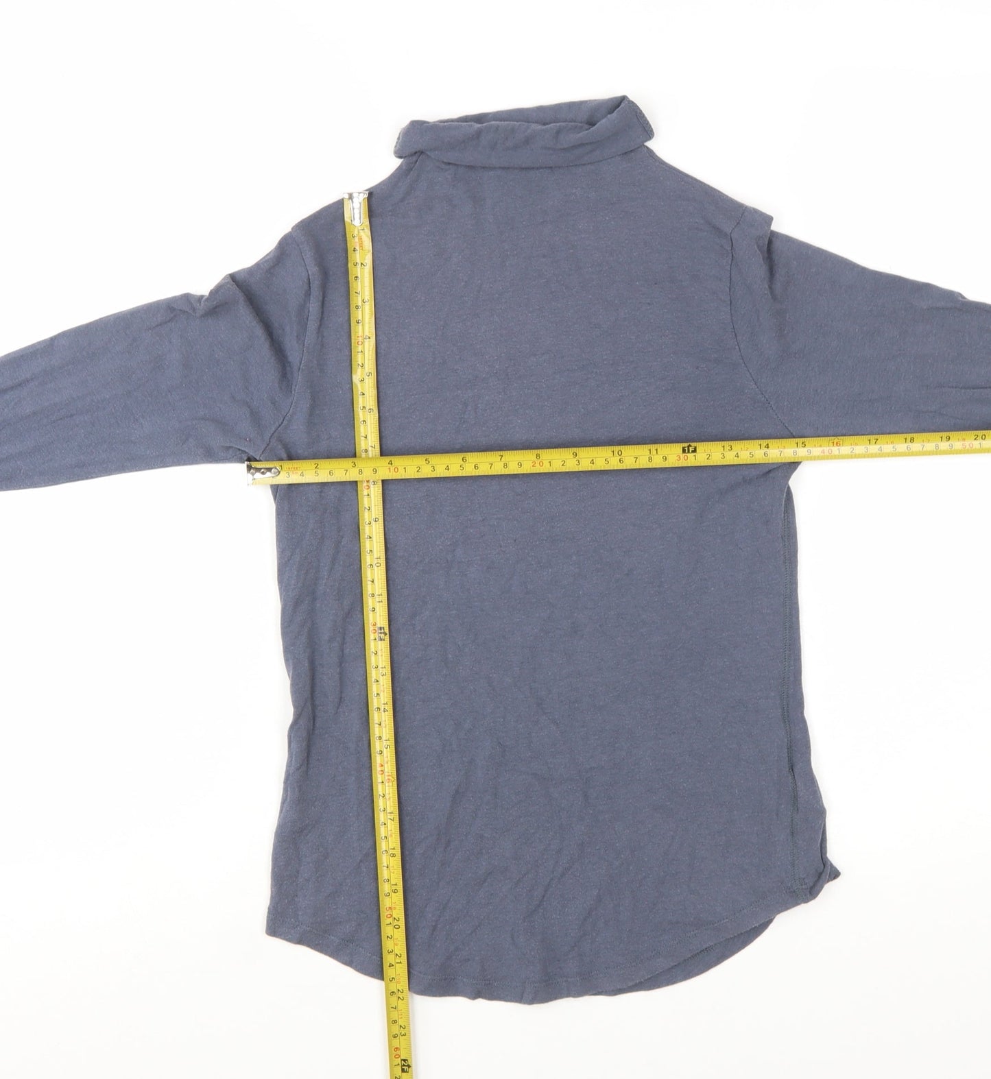 GAP Women's Blue Feather Turtleneck Long Sleeve Top Size S