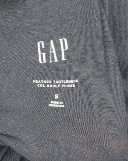 GAP Women's Blue Feather Turtleneck Long Sleeve Top Size S