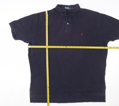 Ralph Lauren Men's Blue Cotton Polo Shirt Size Small