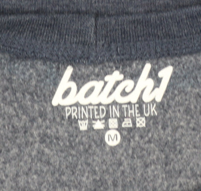 Batch1 Women's Blue Rainbow Graphic Pullover Sweatshirt Medium