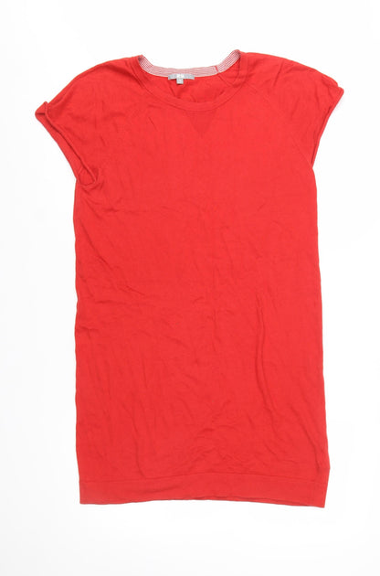Uniqlo Women Red M Cotton Cashmere T-Shirt Dress