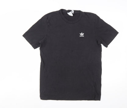 Adidas Men's Black Crew Neck Short Sleeve T-Shirt Size S