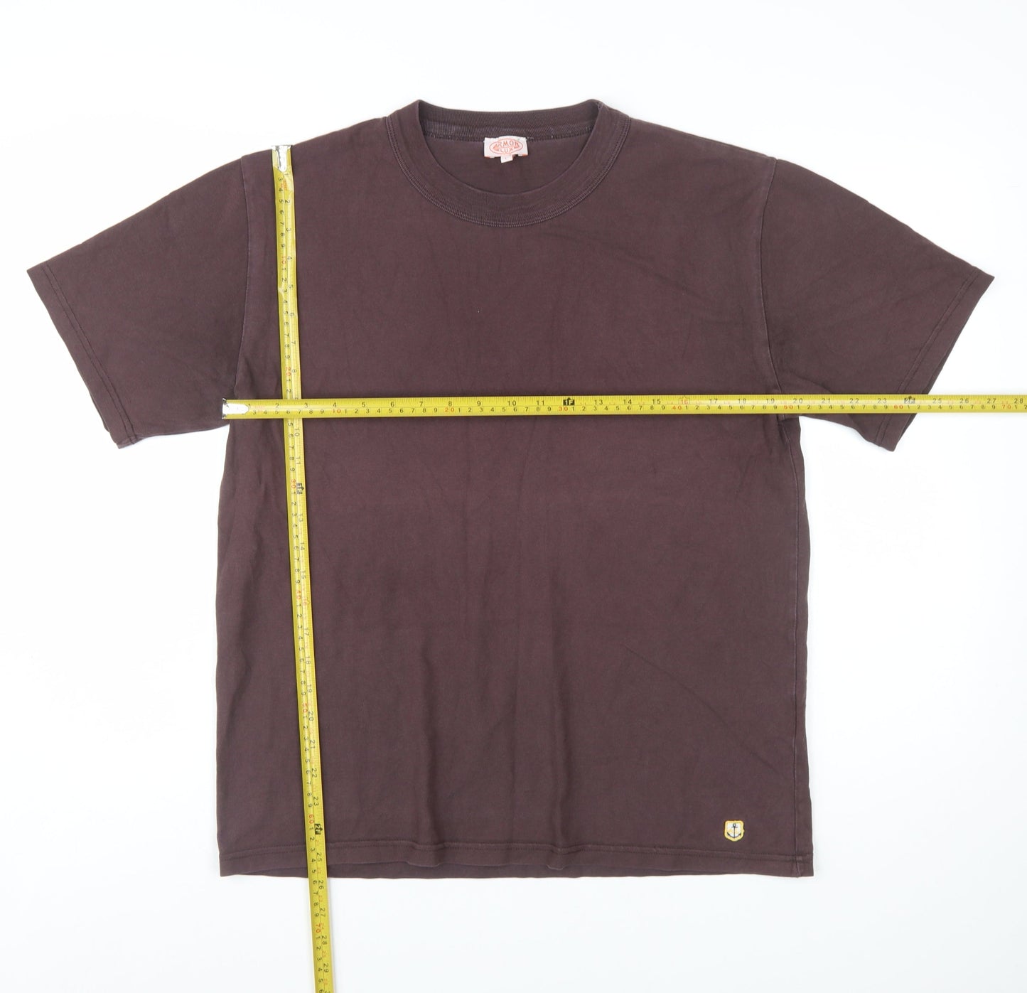 Armor Lux Men's Brown Cotton Crew Neck T-Shirt Size L