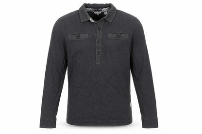 Ted Baker Men's Black Long Sleeve Cotton Polo Shirt Size L