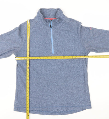 Trespass Women Blue 1/2 Zip Pullover Sweatshirt UK 12 M