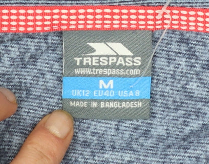 Trespass Women Blue 1/2 Zip Pullover Sweatshirt UK 12 M