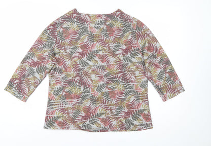 Honor Millburn Women’s Multicoloured Floral Jersey Top Size 14