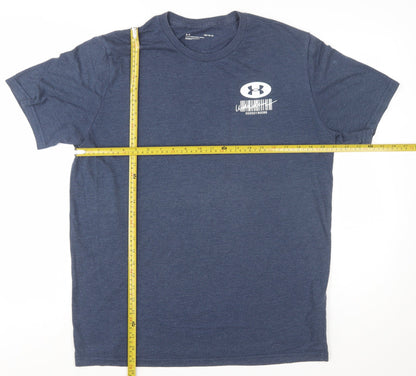 Under Armour Men's Blue Short Sleeve Graphic T-Shirt Size L