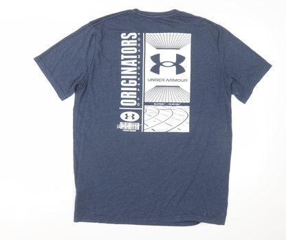 Under Armour Men's Blue Short Sleeve Graphic T-Shirt Size L