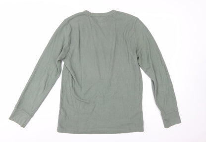 Hollister Men’s Green Long Sleeve Crew Neck Pullover Sweatshirt M
