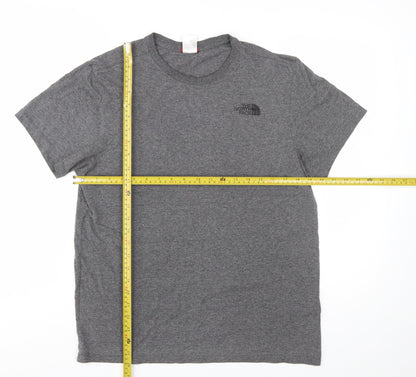 The North Face Men's Grey Short Sleeve Crew Neck T-Shirt M