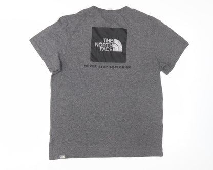The North Face Men's Grey Short Sleeve Crew Neck T-Shirt M