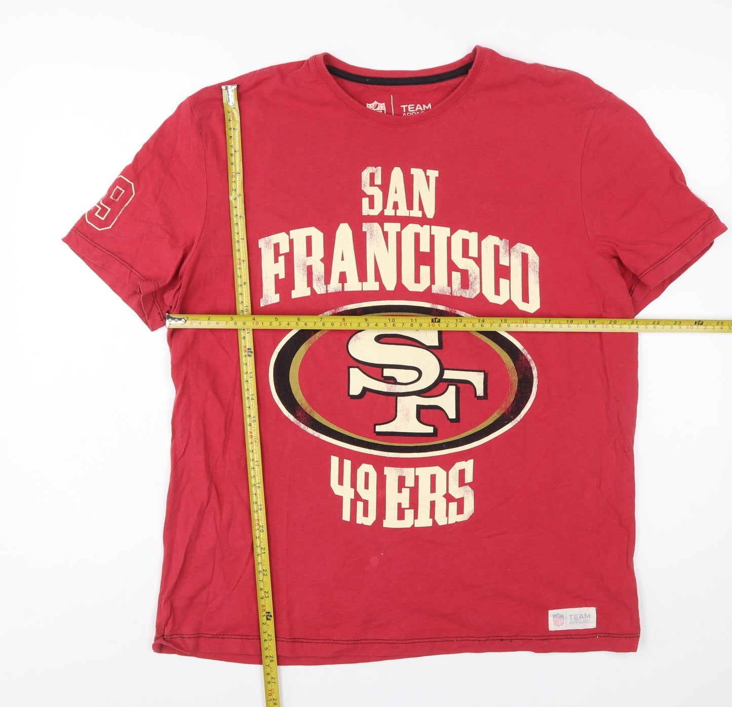 Tu Men’s Red San Francisco 49ers NFL Short Sleeve T-Shirt Size L