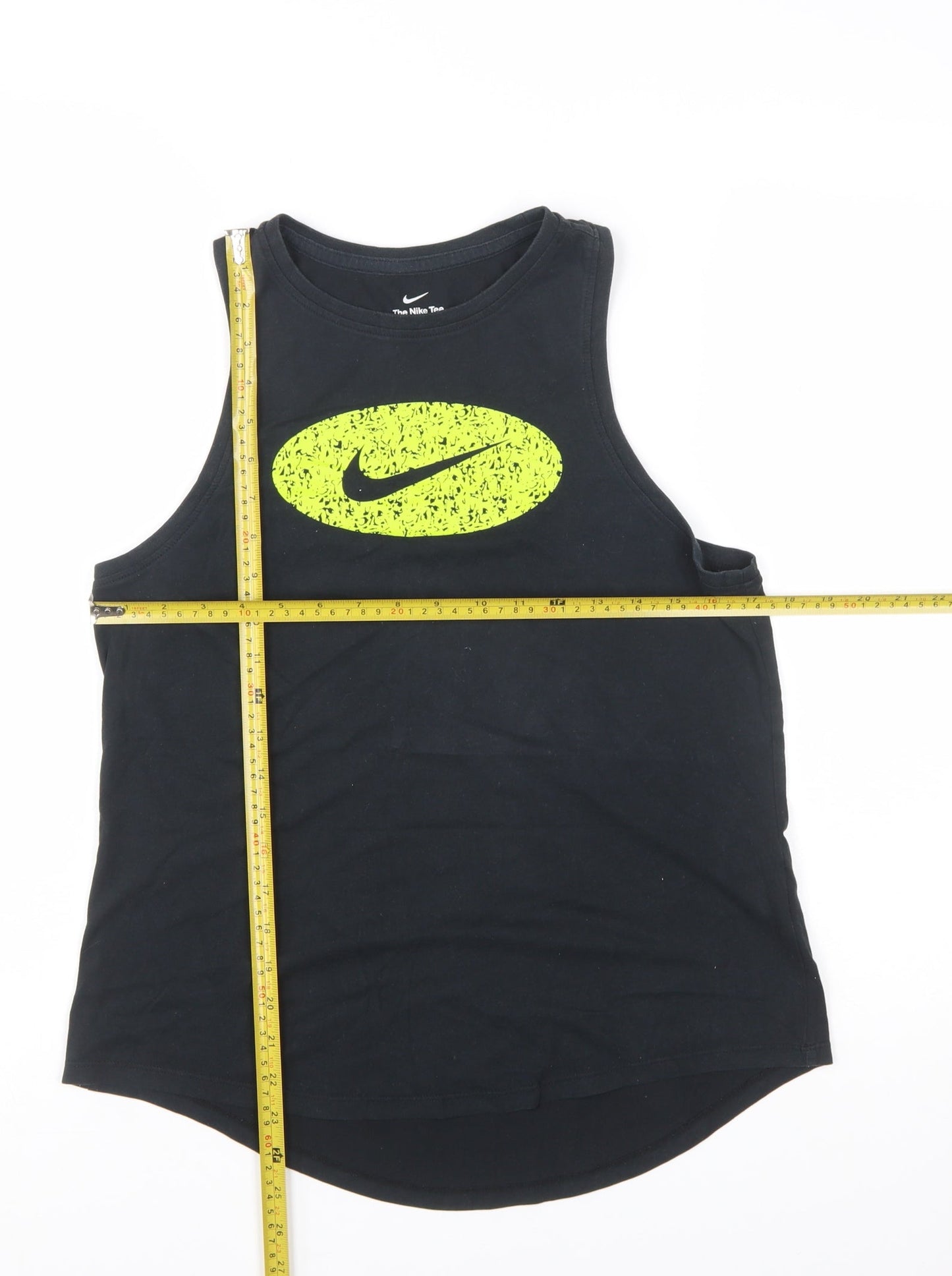Nike Womens Black Dri-FIT Racerback Tank Top M Athletic Gym Wear