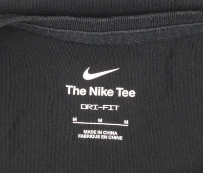 Nike Womens Black Dri-FIT Racerback Tank Top M Athletic Gym Wear